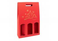     KERSTBOOM ROOD Bottle Box 3-fles