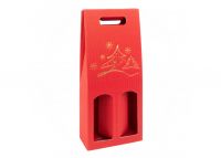     KERSTBOOM ROOD Bottle Box 2-fles